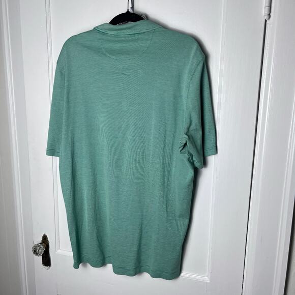 Bobby Jones Men's Light Green Striped Pima Cotton Lightweight Golf Polo Size XL - Picture 6 of 6